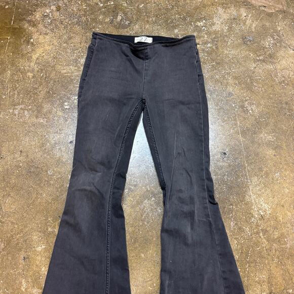 We the Free Free People Penny Pull On Flare Jeans Women's 27 Boho Twee - Picture 2 of 12